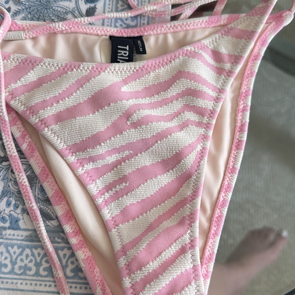 Triangl Zebra Punch Vinca Bikini TOP and BOTTOM - Picture 2 of 6